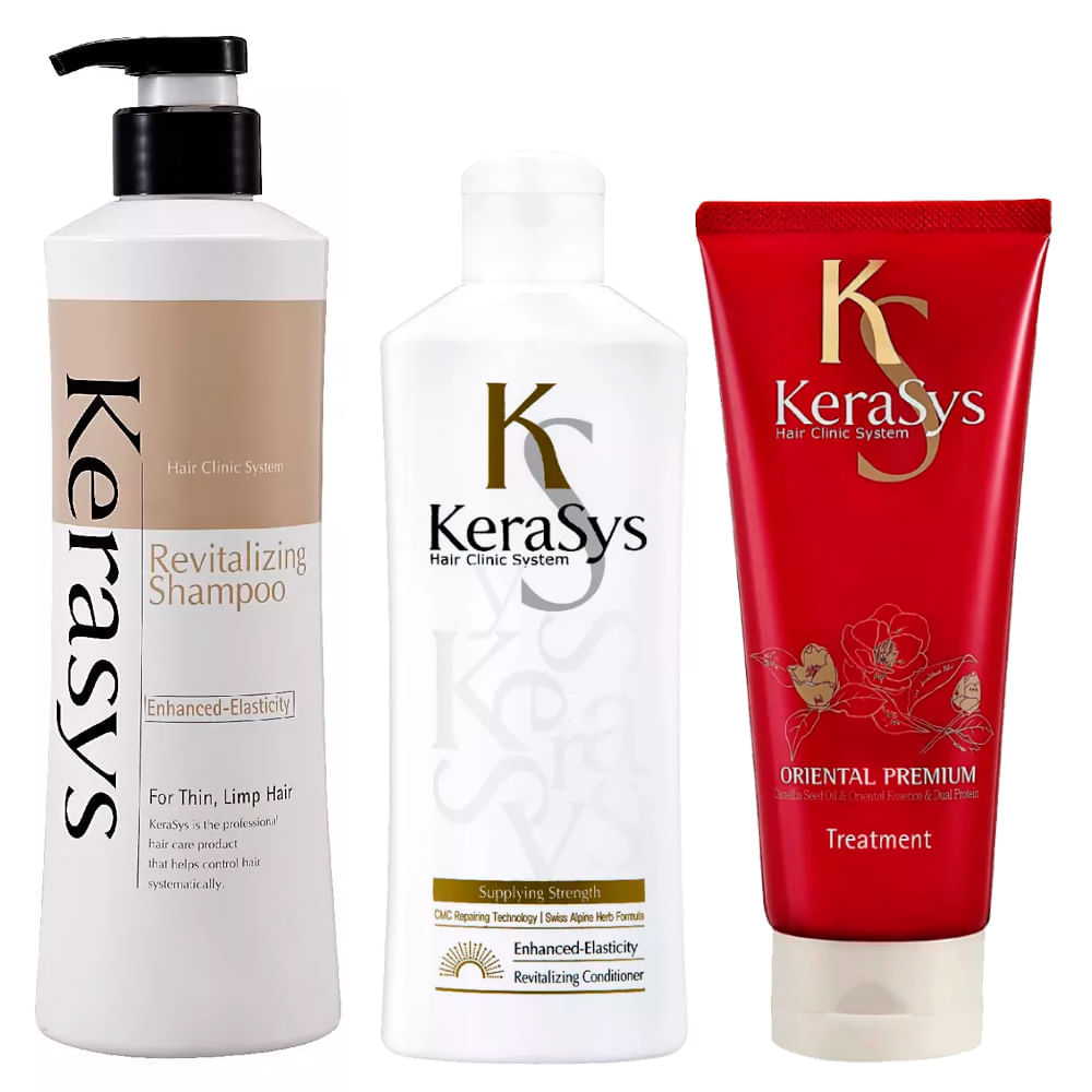 Kerasys Revitaling Kit Shampoo + Condicionador + Tratamento