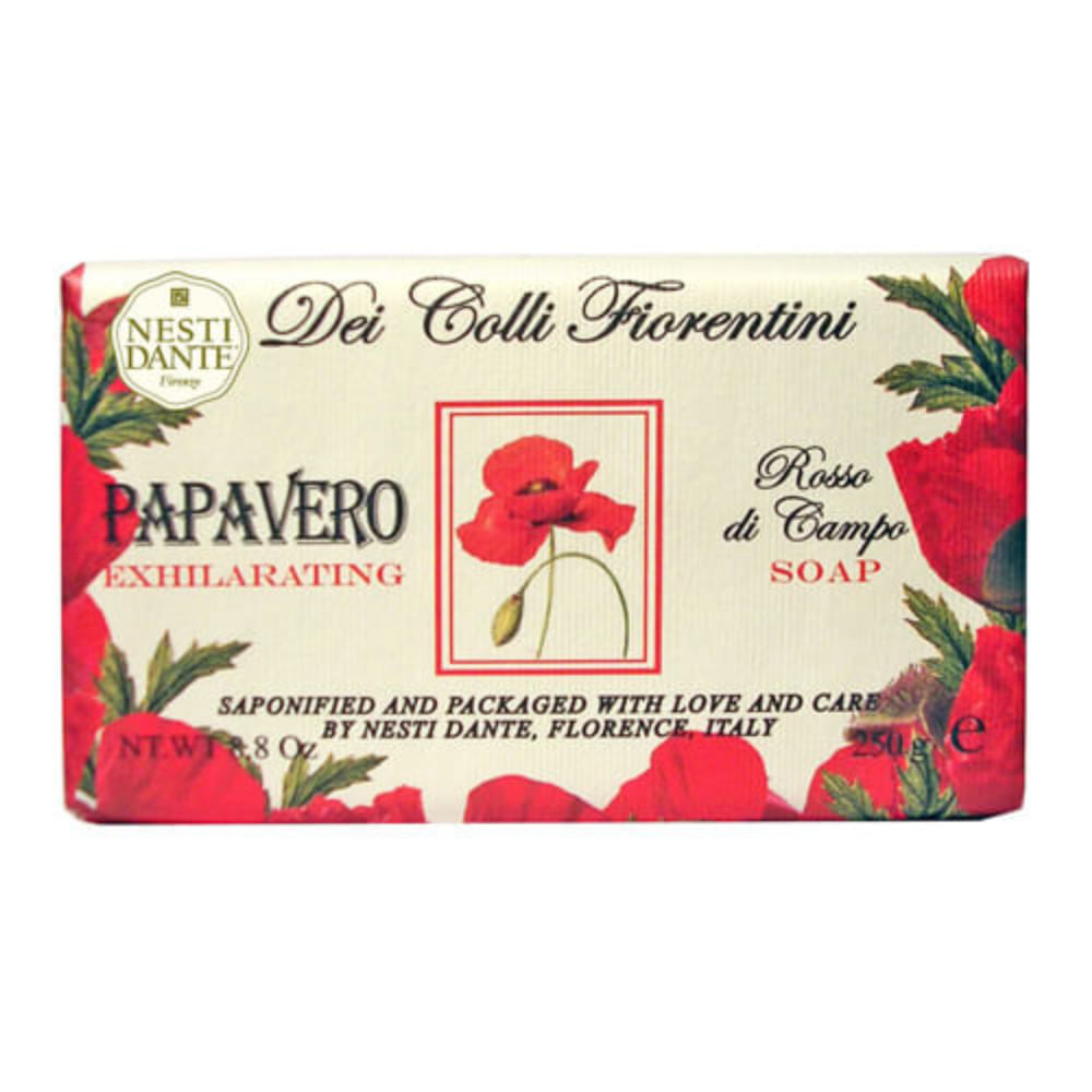 Sabonete Floral em Barra Dei Colli Fiorentini Papoula Nesti Dante 250g