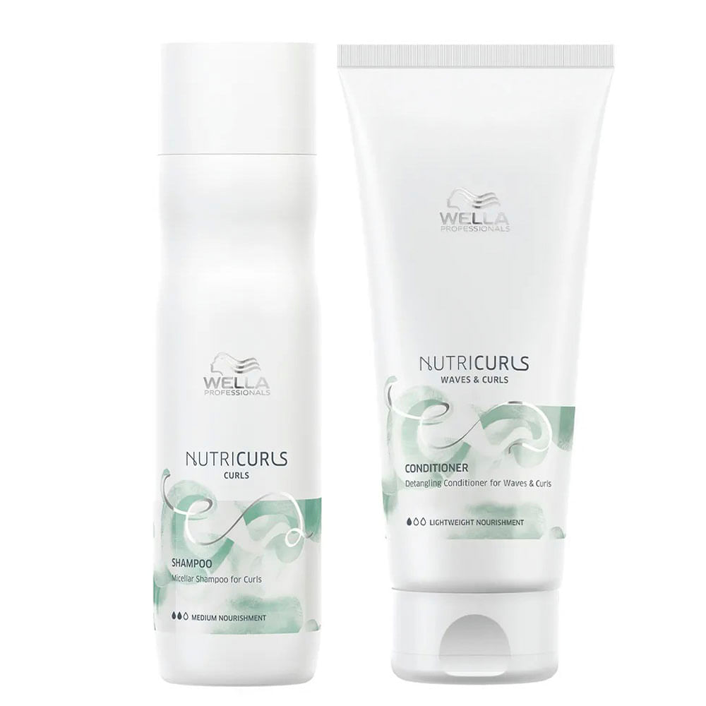 Wella Professionals Nutricurls Kit – Shampoo + Condicionador