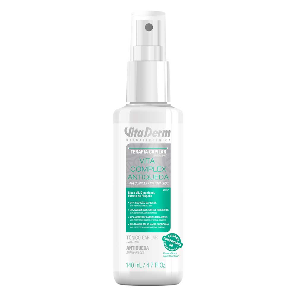 Tônico Capilar Vita Derm Vita Complex Antiqueda – Terapia Capilar 140ml