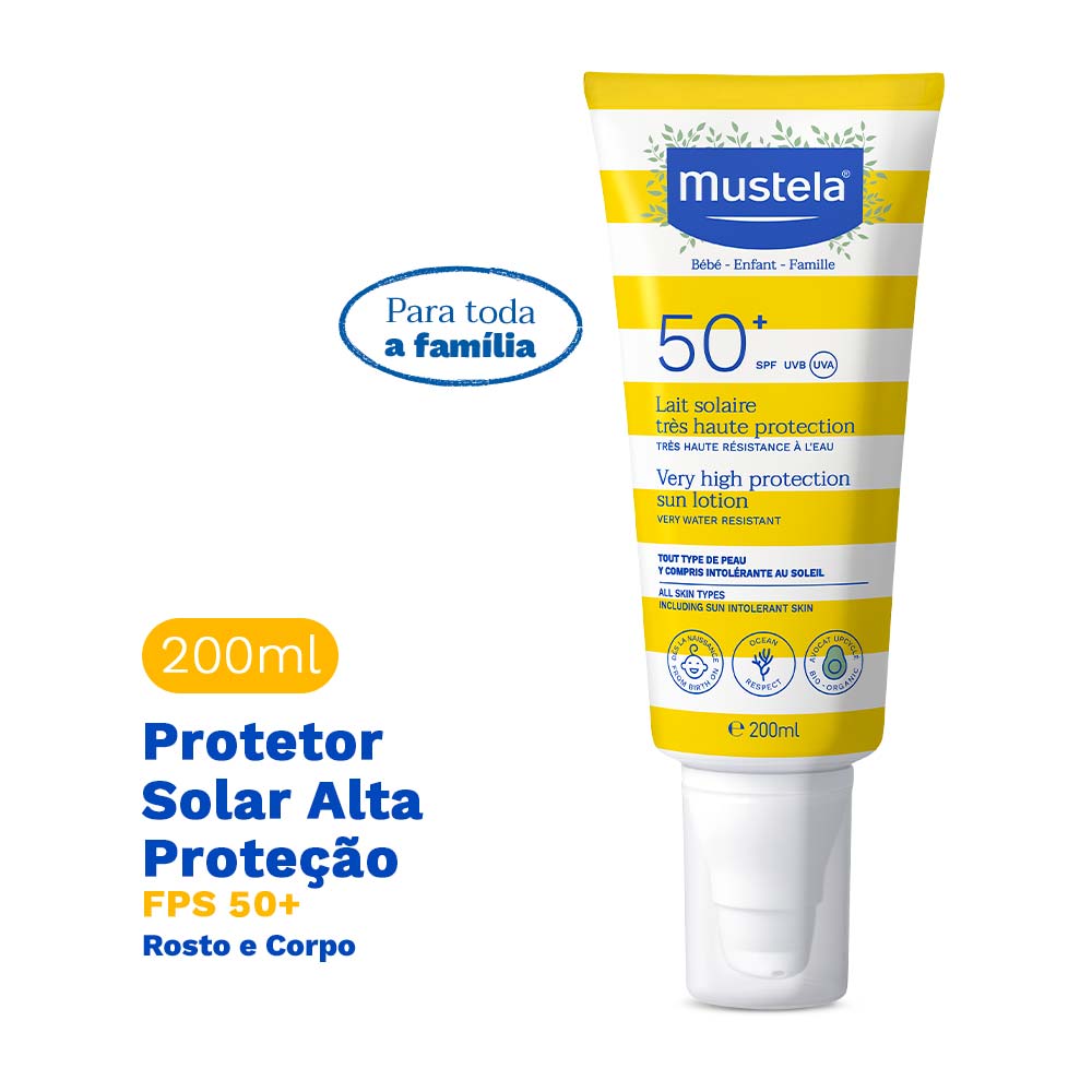 Protetor Solar Mustela Protetor Solar Infantil Mustela Fps50+ 200ml