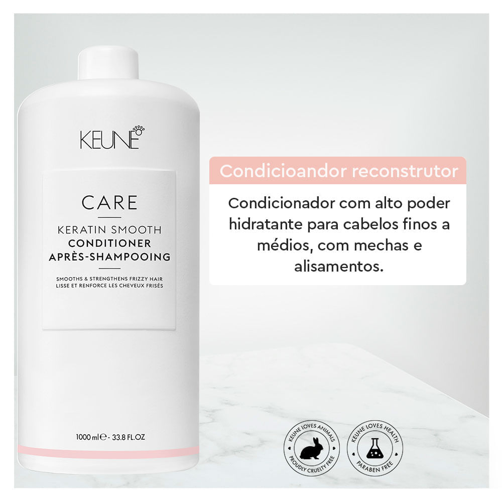 Keune Care Keratin Smooth Condicionador Tamanho Professional 1L