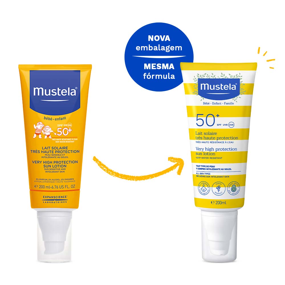 Protetor Solar Mustela Protetor Solar Infantil Mustela Fps50+ 200ml