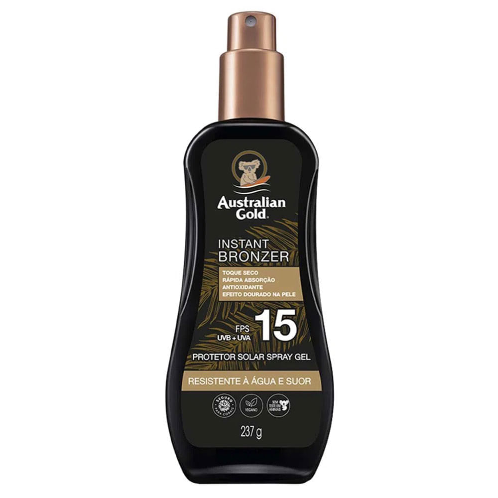 Australian Gold Instant Bronzer Kit Com 2 Protetores FPS 15