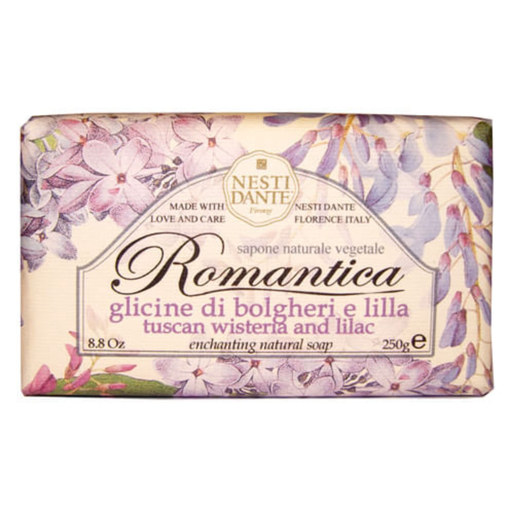 Romântica Glicínia Toscana e Essências de Lilás Nesti Dante Sabonete Perfumado em Barra 250g
