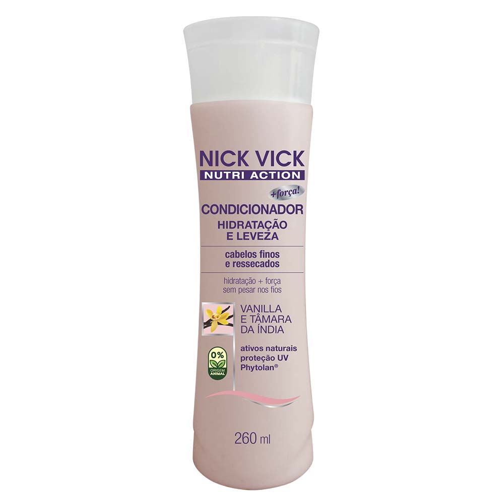 Condicionador Hidratante Nutri-Hair Hidratação e Limpeza Nick Vick 260ml