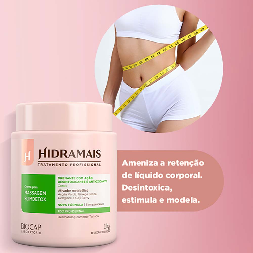 Creme Slim Detox Hidramais 1Kg