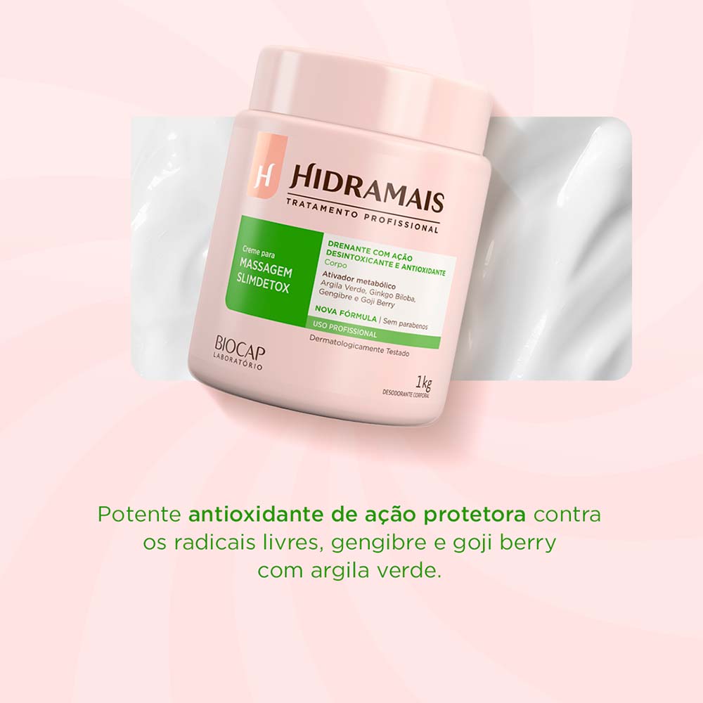 Creme Slim Detox Hidramais 1Kg