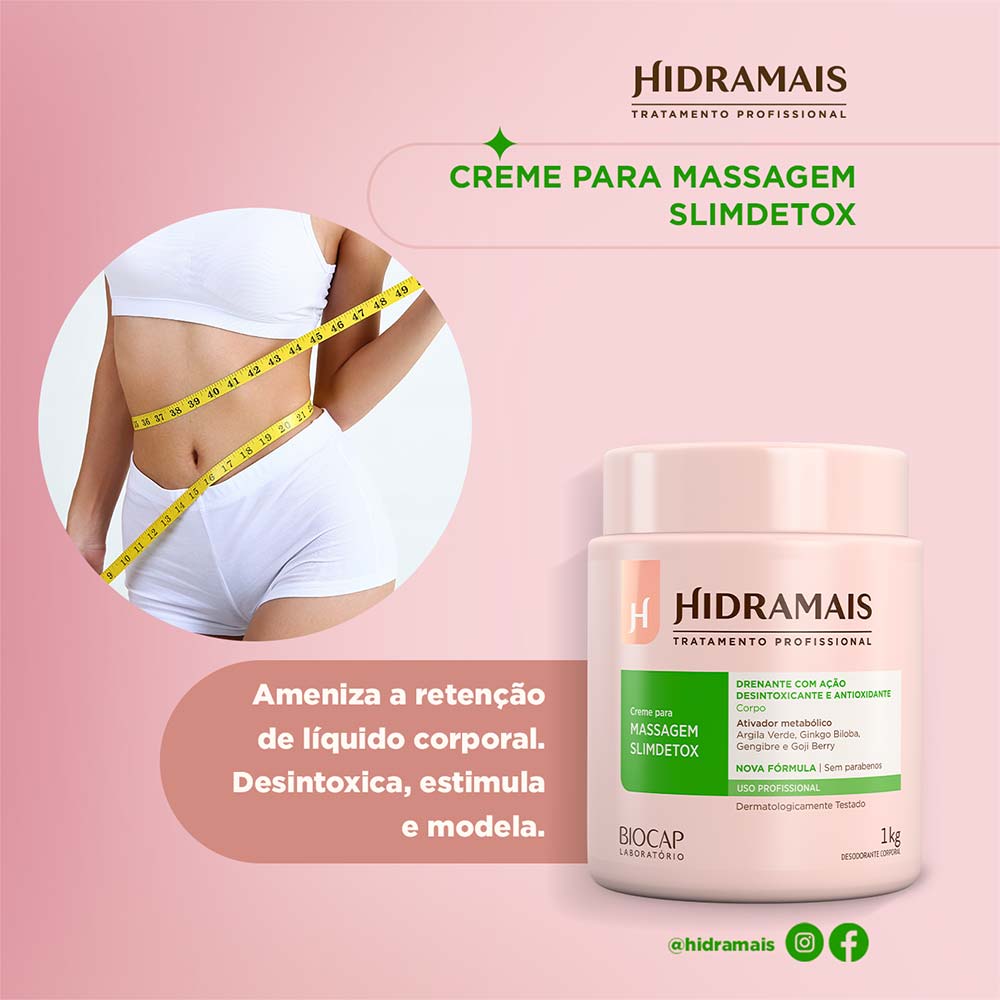 Creme Slim Detox Hidramais 1Kg