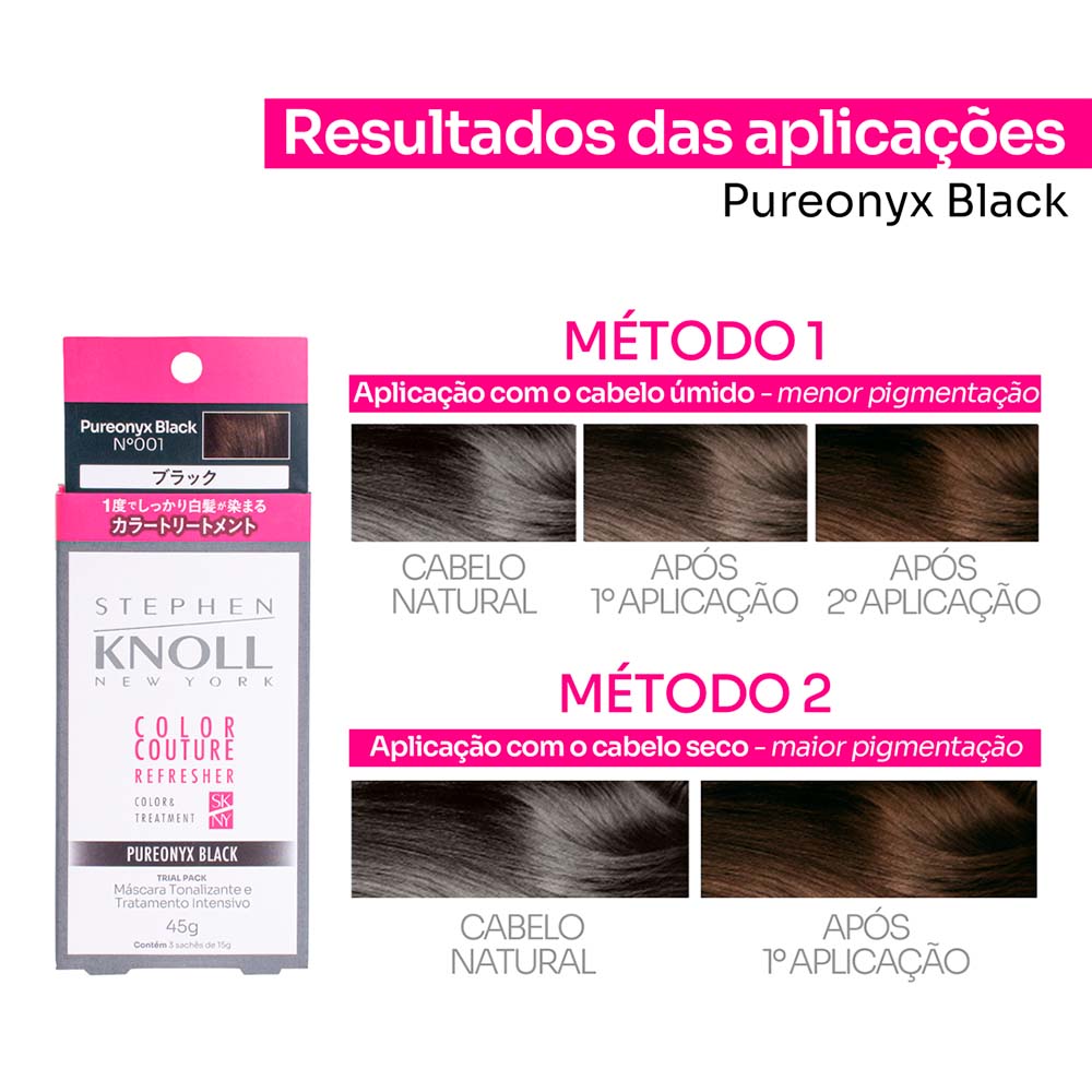 Stephen Knoll Color Couture Refresher Máscara Tonalizante 3x15g 01 Pureonyx