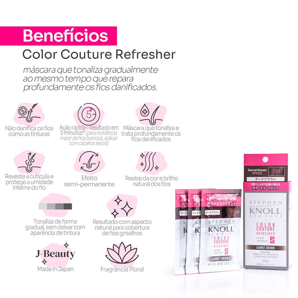 Stephen Knoll Color Couture Refresher Máscara Tonalizante 3x15g 02 Garnet
