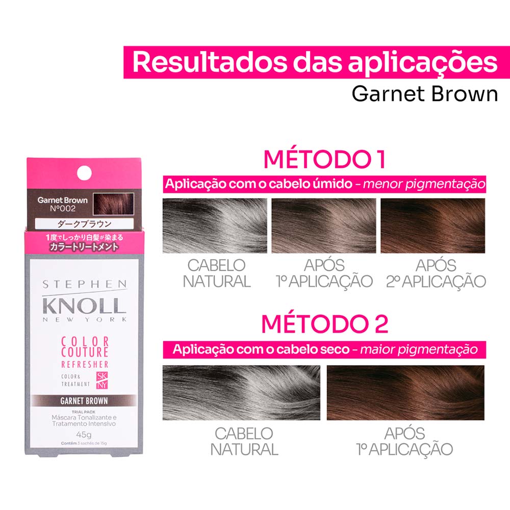 Stephen Knoll Color Couture Refresher Máscara Tonalizante 3x15g 02 Garnet