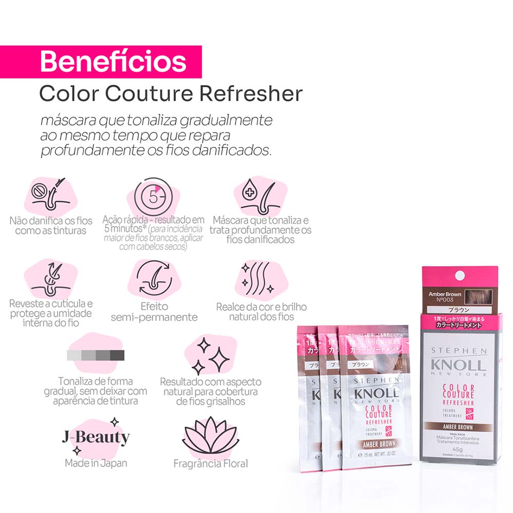 Stephen Knoll Color Couture Refresher Máscara Tonalizante 3x15g 03 Amber