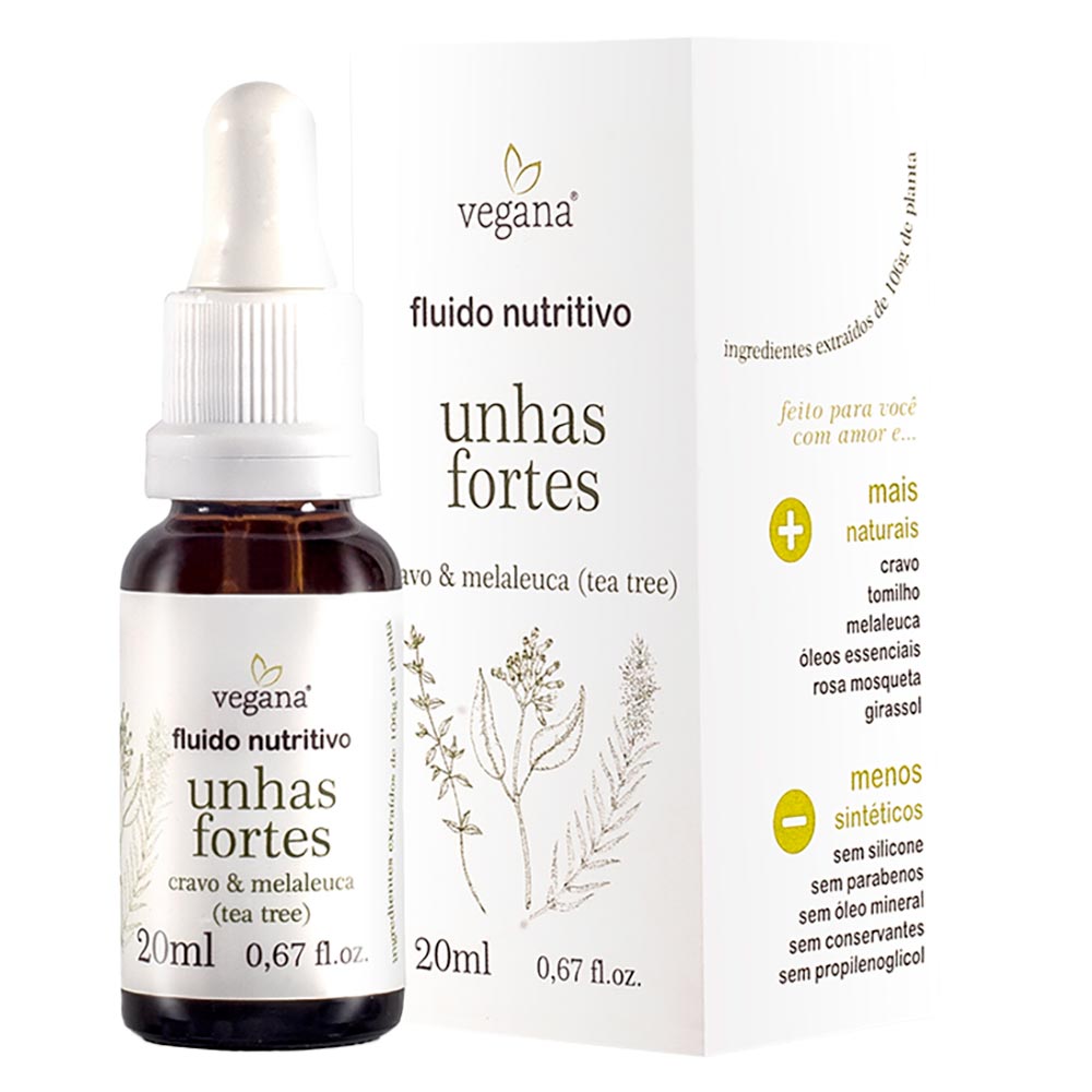 Fluido Nutritivo Vegana Unhas Fortes 20ml