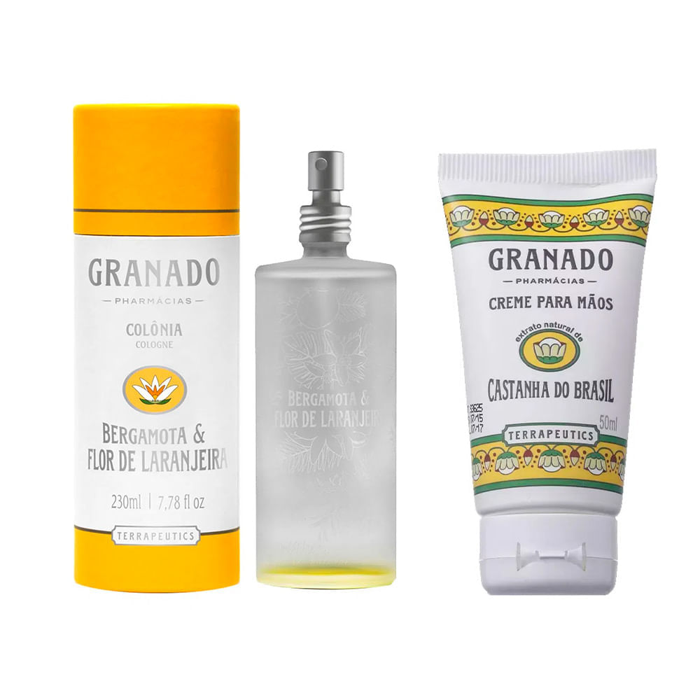 Granado Bergamota & Castanha do Brasil Kit Colônia + Creme de Mãos