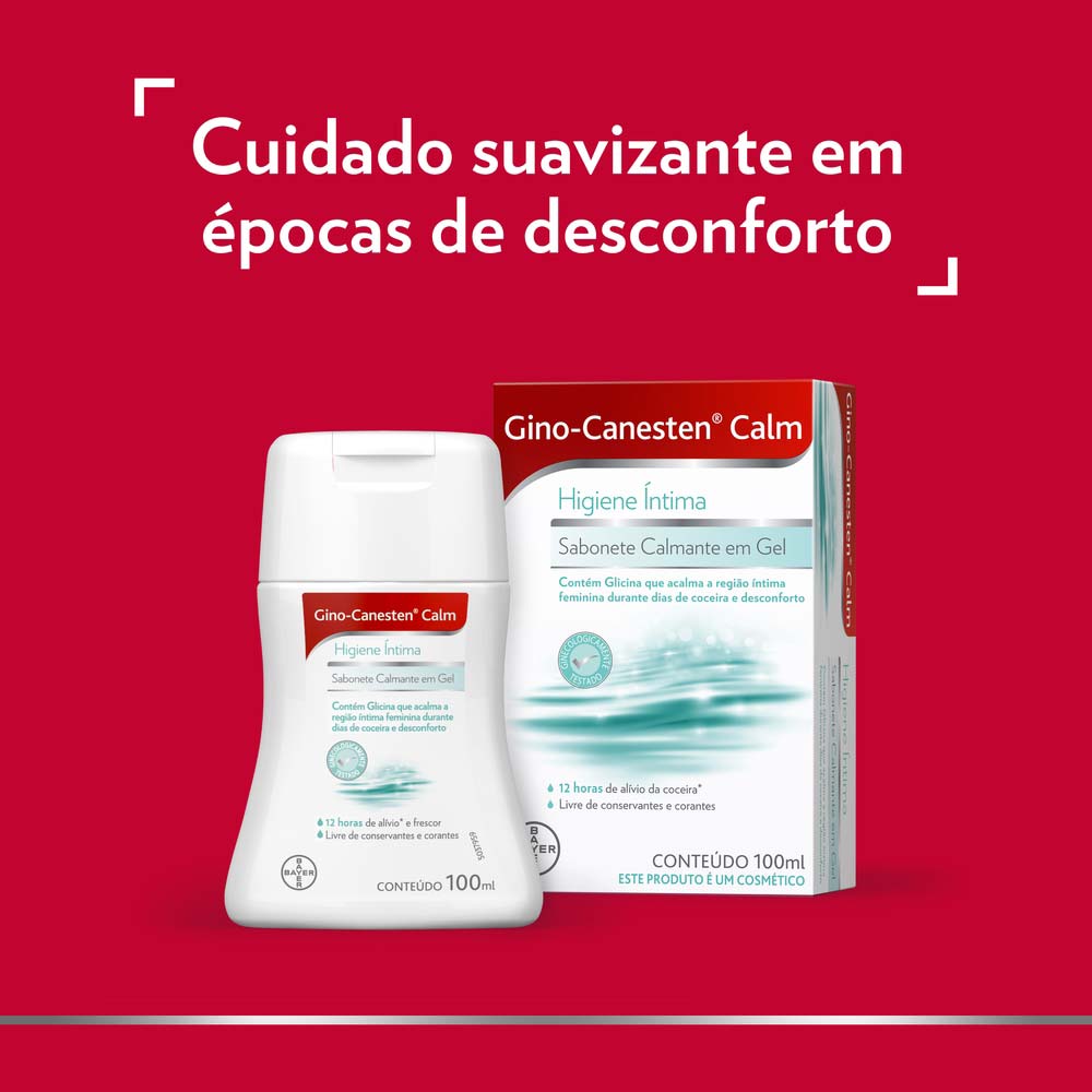Sabonete Íntimo em Gel Gino-Canesten Calm Kit Promocional 2 unidades 100ml