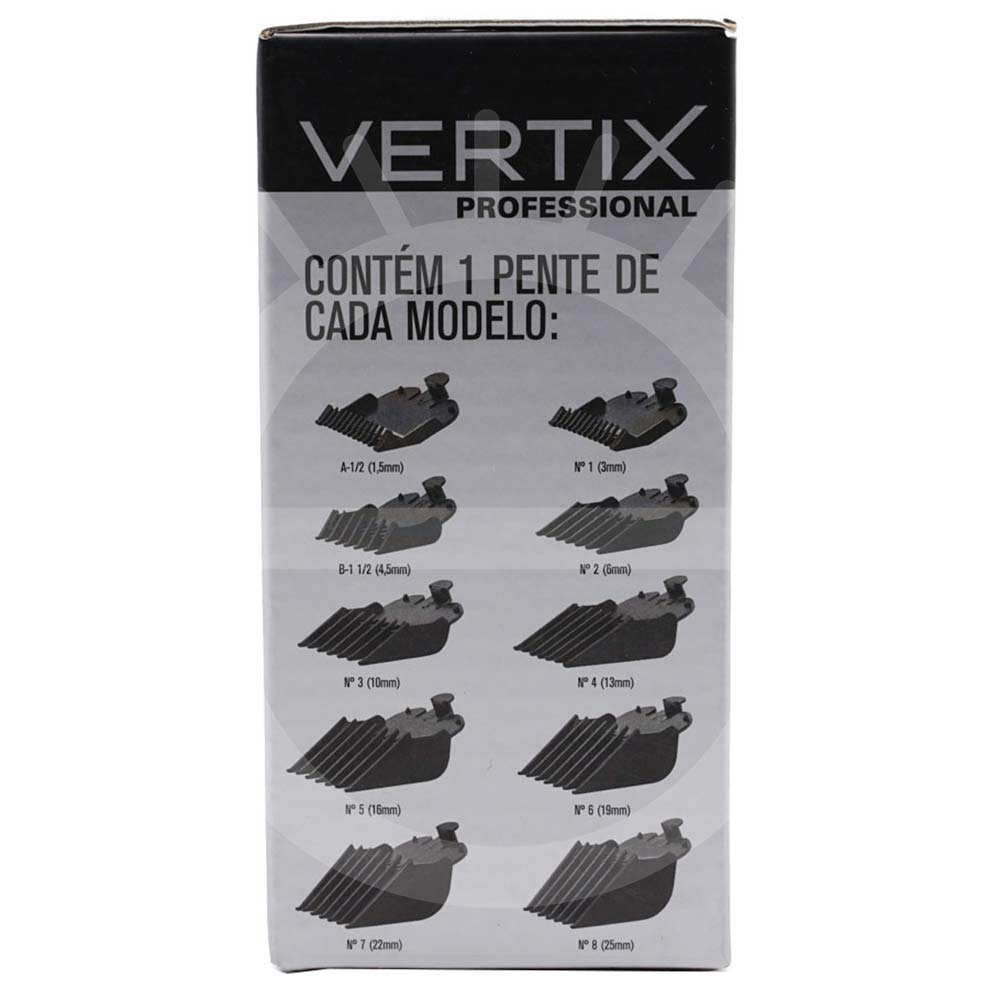 Vertix Kit 10 Pentes para Corte de Cabelo