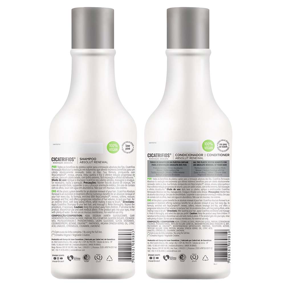 Inoar Duo Cicatrifios Kit Shampoo + Condicionador