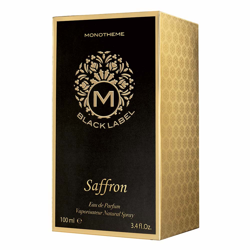 Black Label Saffron Monotheme Perfume Unissex Eau De Parfum 100ml