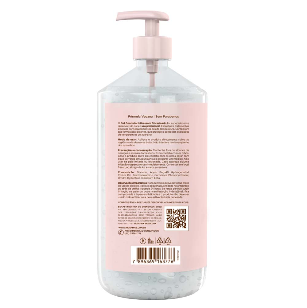 Gel Condutor Ultrassom Glicerinado Hidramais 1,35kg