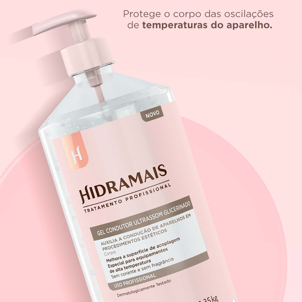 Gel Condutor Ultrassom Glicerinado Hidramais 1,35kg