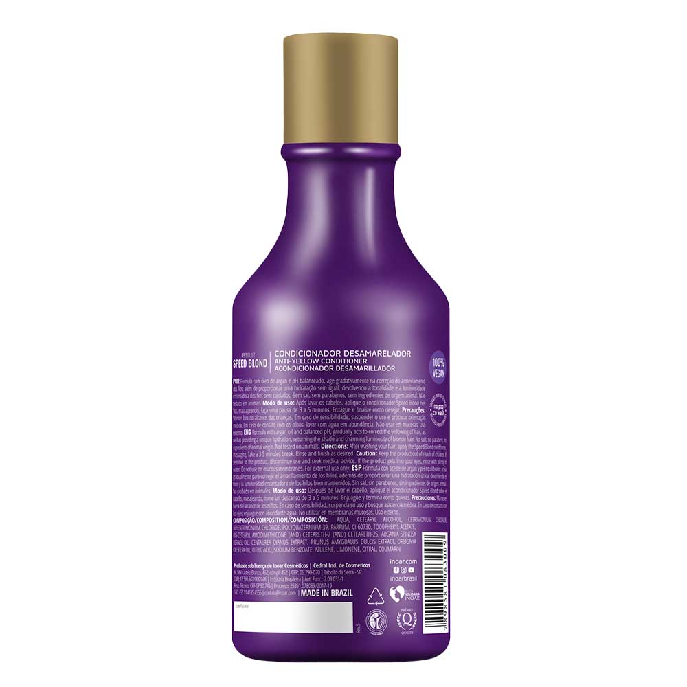 Inoar Absolut Speed Blond Condicionador 250ml