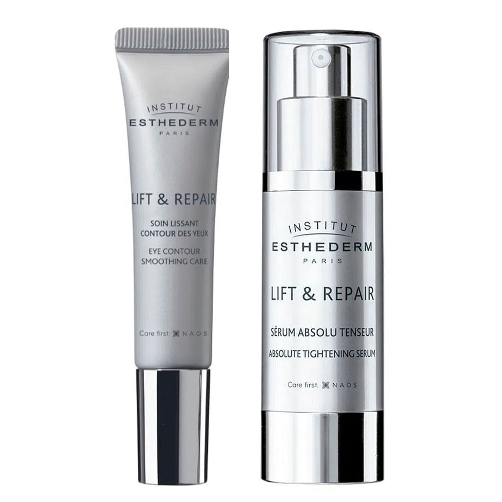 Esthederm Lift & Repair Kit Sérum Anti-idade Para Área Dos Olhos + Sérum Anti Idade Para Todos Os Tipos De Pele