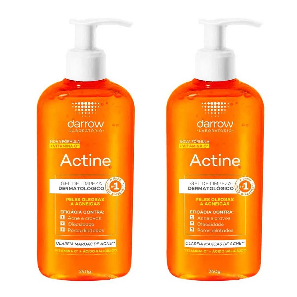Darrow Actine Vitamina C Kit com 2 unidades Gel de Limpeza