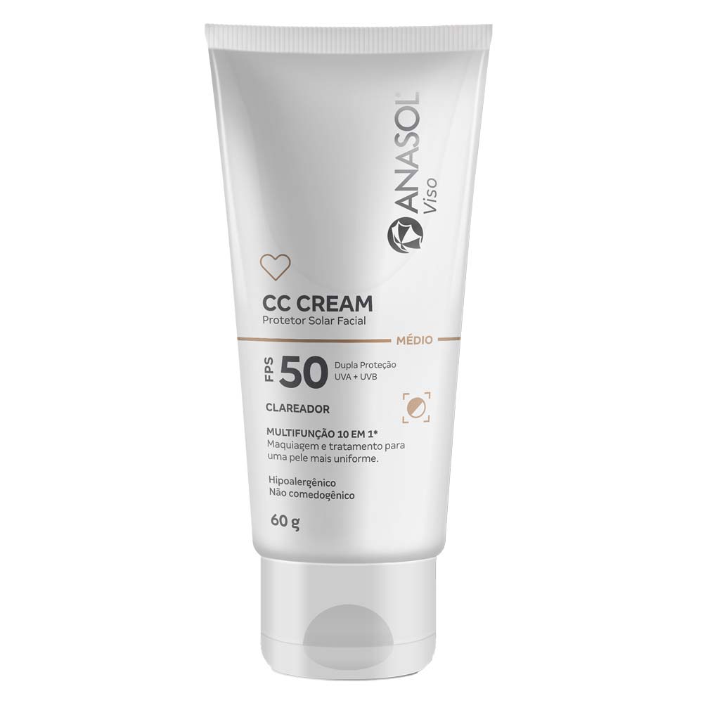 CC Cream Facial FPS50 Anasol Viso Médio