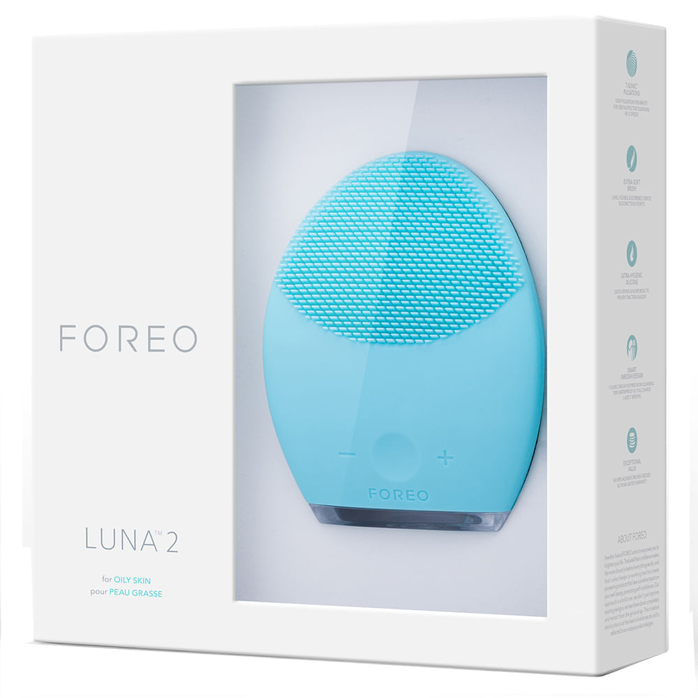 Luna 2 Pele Oleosa Foreo Escova de Limpeza Facial 1 Un