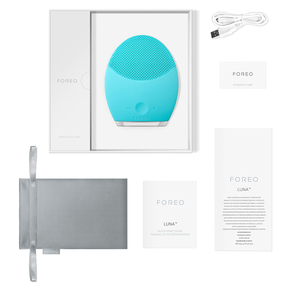 Luna 2 Pele Oleosa Foreo Escova de Limpeza Facial 1 Un