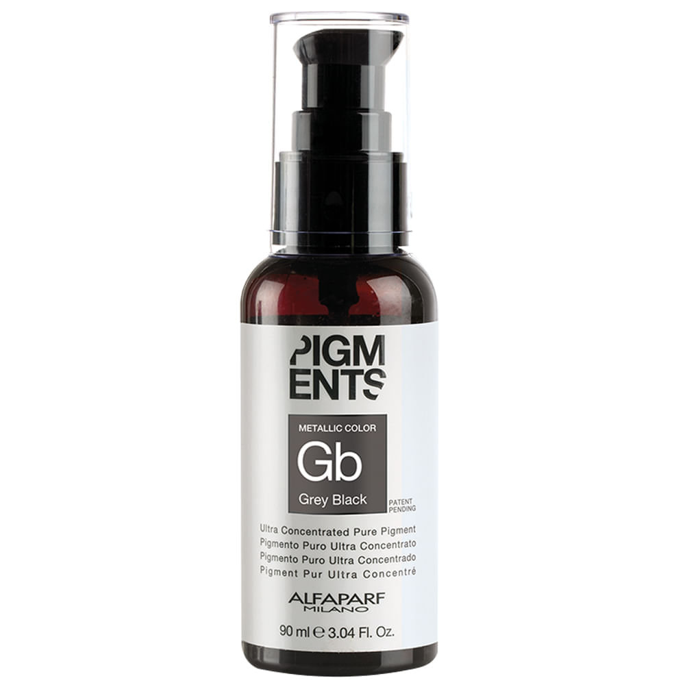 Pigmento Concentrado Preto E Cinza Alfaparf Milano Pigments Pure Pigment 90ml
