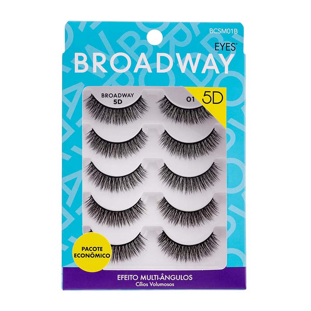 Cílios Postiços 5d Kiss Ny Pacote Econômico Broadway