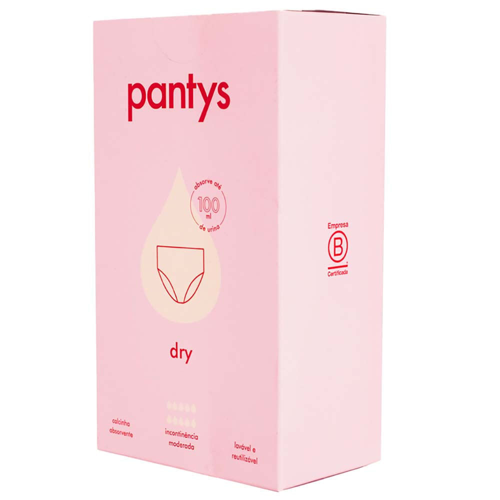 Calcinha absorvente Pantys Dry Incontinência Moderada PP