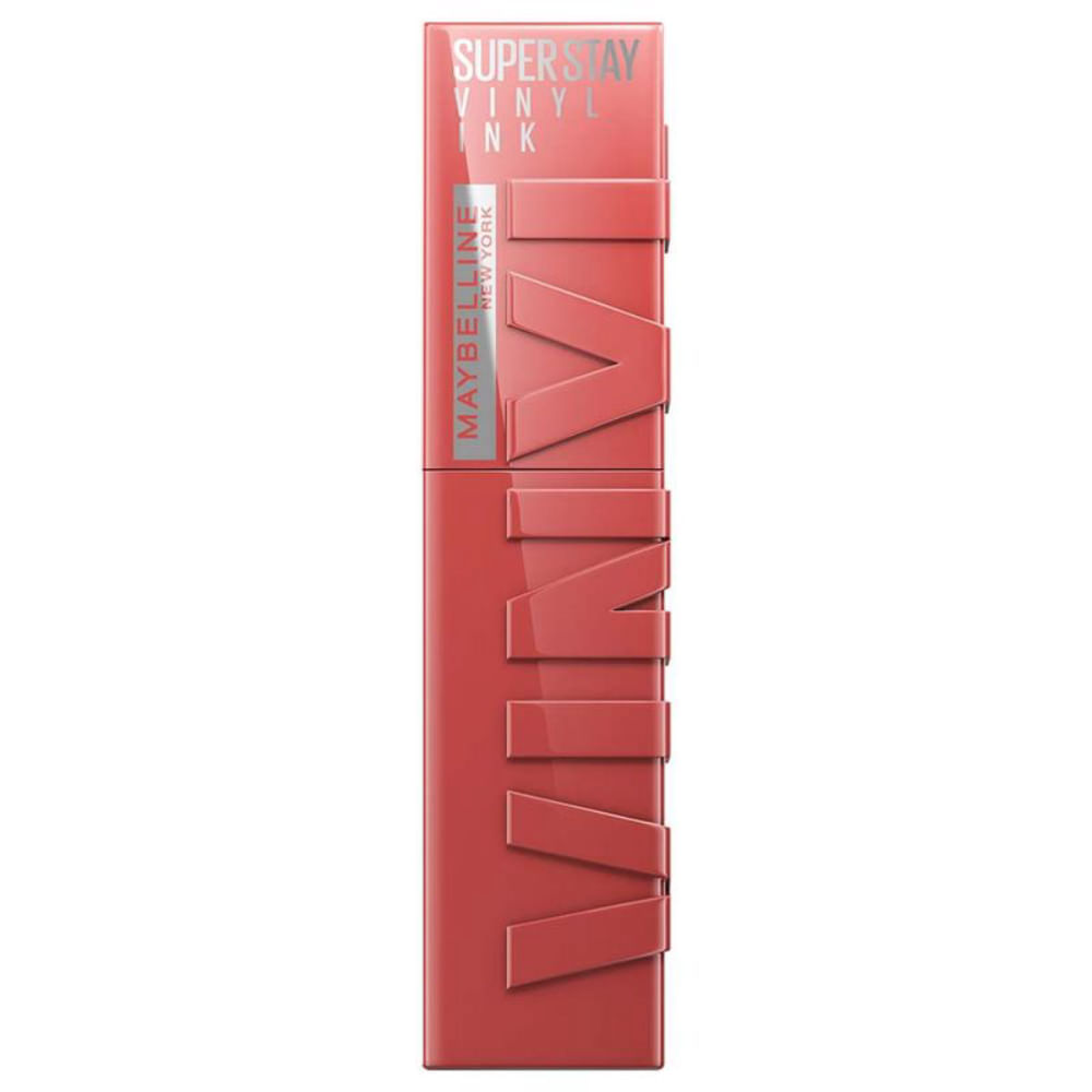 Batom Líquido Maybelline Ny Super Stay Vinyl Ink Peachy