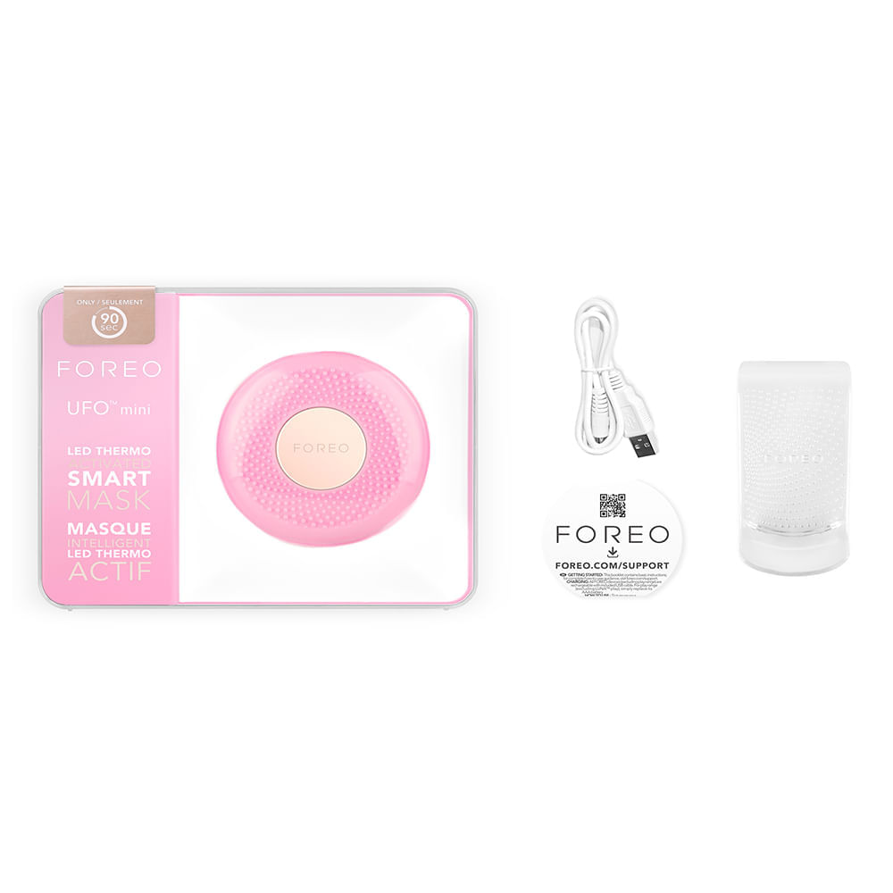 Aparelho de Aplicação de Máscara Faciais Foreo UFO Mini Pearl Pink 1 Un