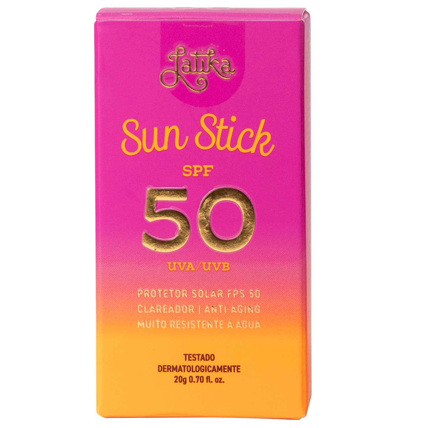 Protetor Solar Multifuncional Latika Sun Stick FPS 50 20g