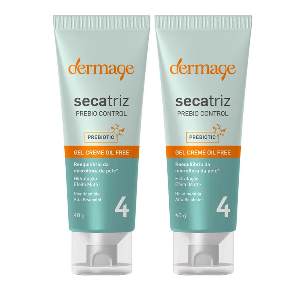 Dermage Secatriz Prebio Control Hidratante Facial Kit Com 2 Unidades