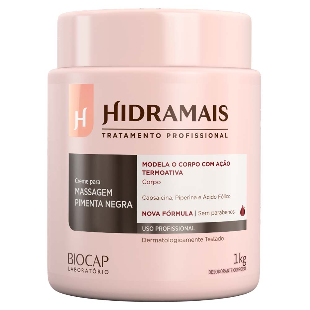 Creme Ativador para Massagem Hidramais – Pimenta Negra 1kg