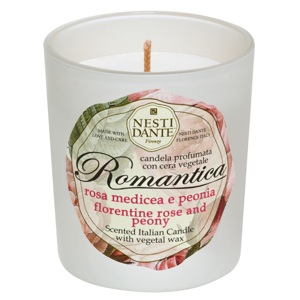 Vela Perfumada Nesti Dante Romantica Rosa Florentina e Peônia 160g