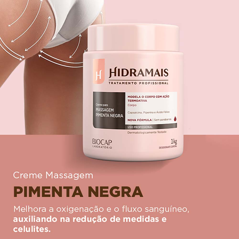Creme Ativador para Massagem Hidramais – Pimenta Negra 1kg