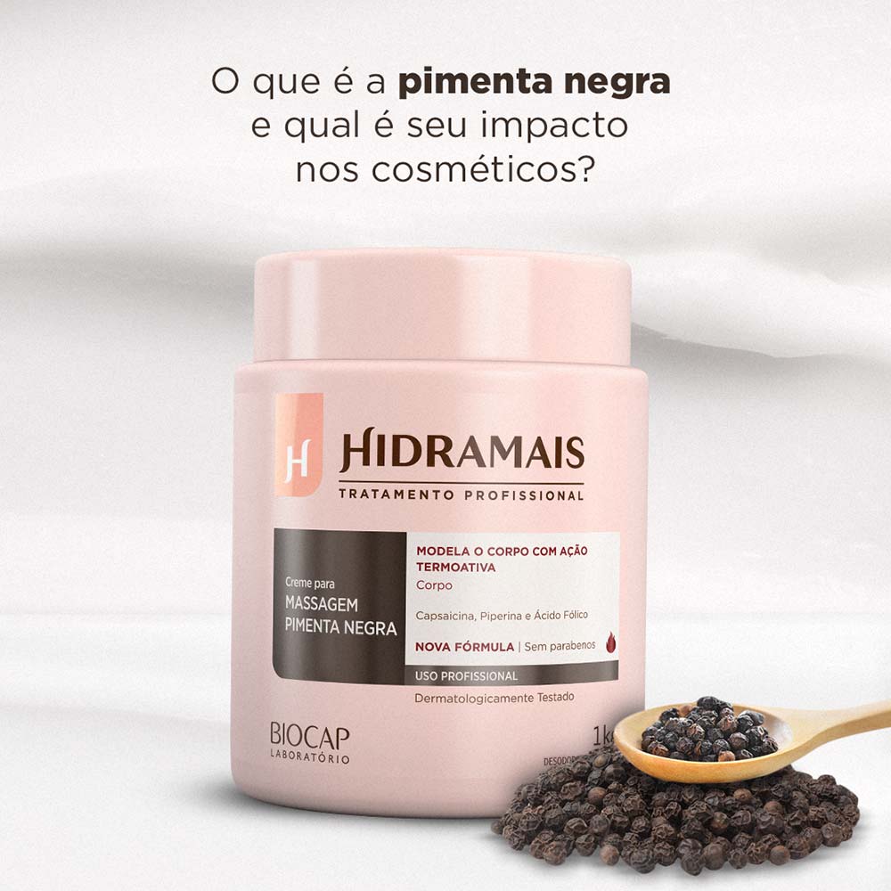 Creme Ativador para Massagem Hidramais – Pimenta Negra 1kg