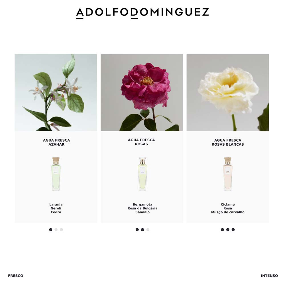 Água Fresca de Rosas Adolfo Dominguez Perfume Feminino Eau de Toilette 120ml