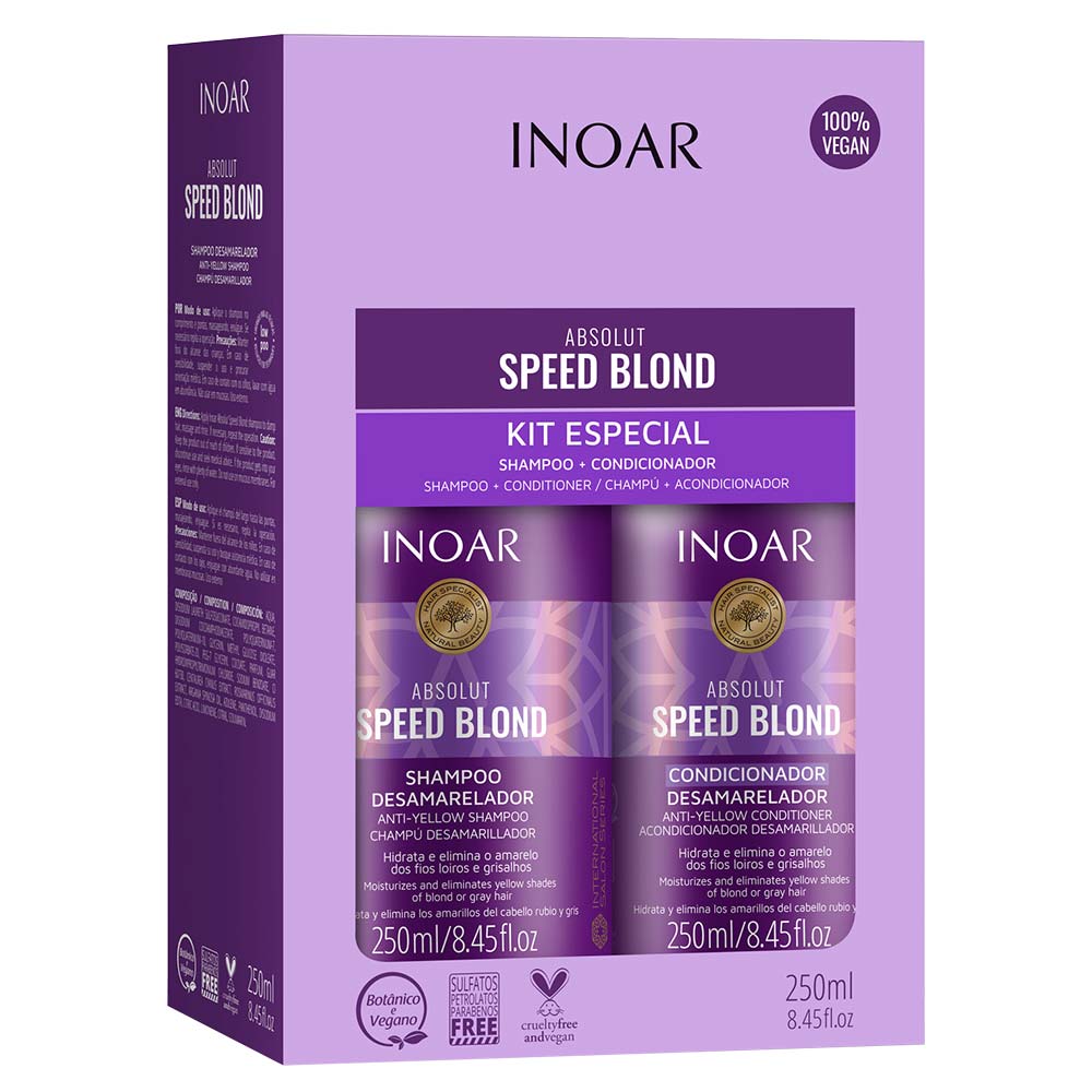 Inoar Duo Speed Blond  Kit Shampoo + Condicionador