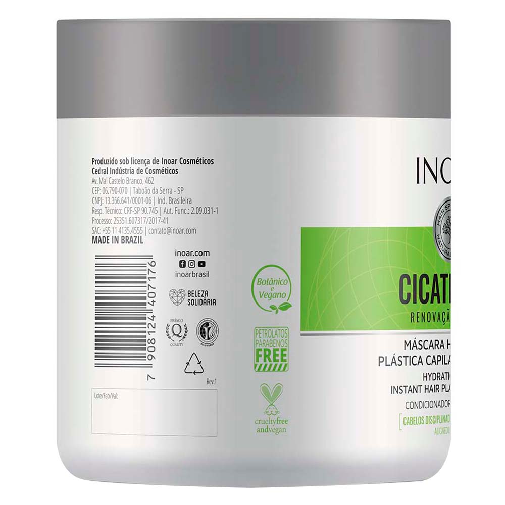 Inoar Cicatrifios Mascara 500g
