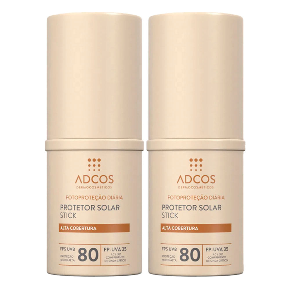 Adcos Kit Com 2 Protetores Solares Com Cor Fps80 Nude