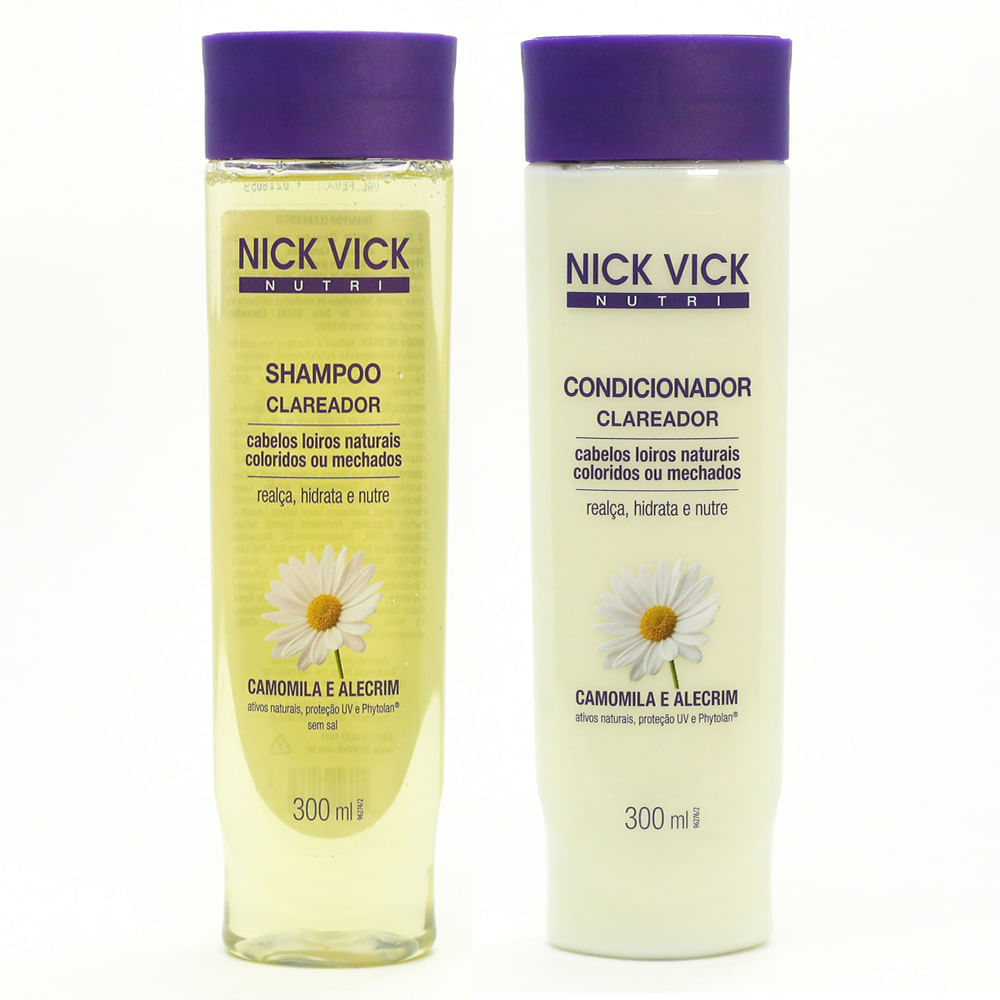 Kit Shampoo + Condicionador Nick & Vick Nutri-Hair Clareador