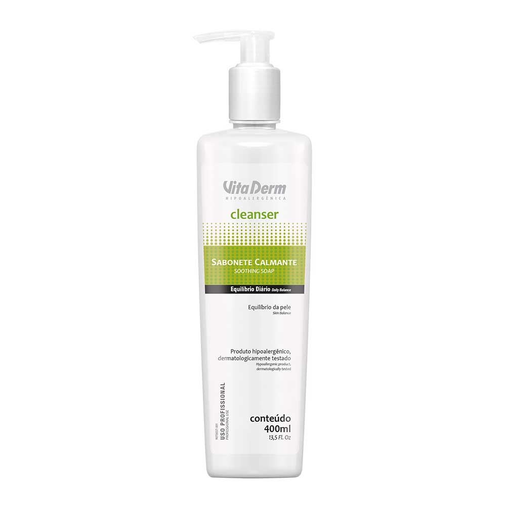Sabonete Calmante Vita Derm – Cleanser Profissional 400ml