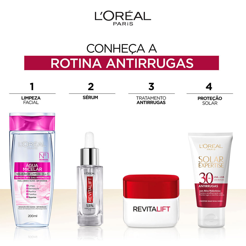 Protetor Solar Facial L'Oréal Paris Solar Expertise Antirrugas FPS30 40g