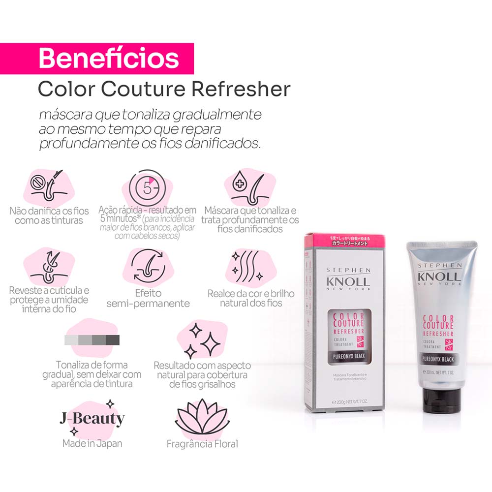 Stephen Knoll Color Couture Refresher Máscara Tonalizante 200g 01 Pureonyx